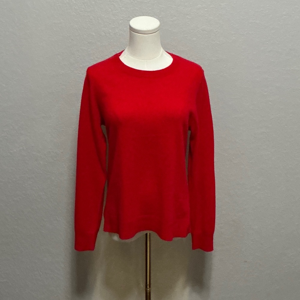 ANTONIO MELANI Red Crewneck Long Sleeve Sweater